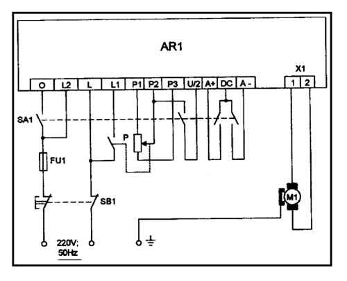 Схема електрична токарно-гвинторізного верстата Aiken-180